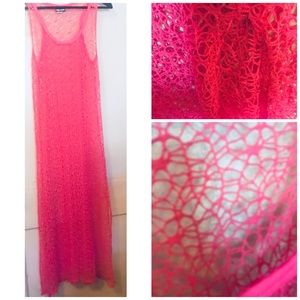 Pink Swimsuit Coverup Dress - XL